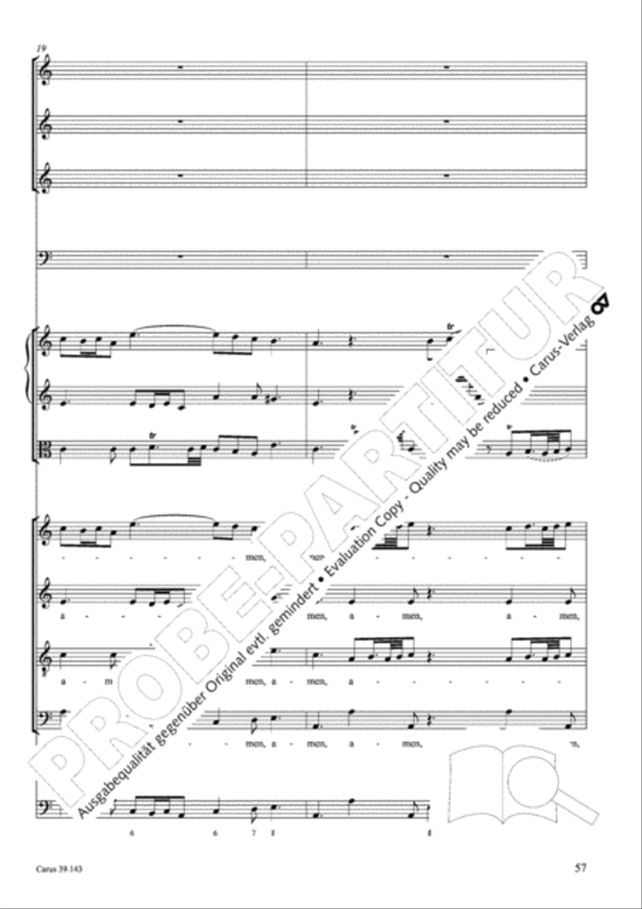 Magnificat in C major 4-Part scores gallery preview page 58