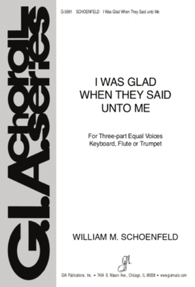 Book cover for I Was Glad When They Said unto Me - Instrumental edition