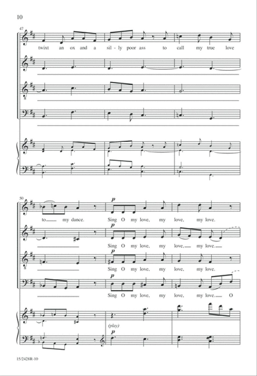 My Dancing Day My Dancing Day 4-Part scores gallery preview page 11