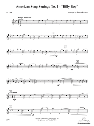 American Song Settings, No. 1: Flute