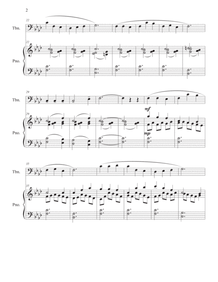 "Reflection" for Trombone Solo with Piano Accompaniment image number null