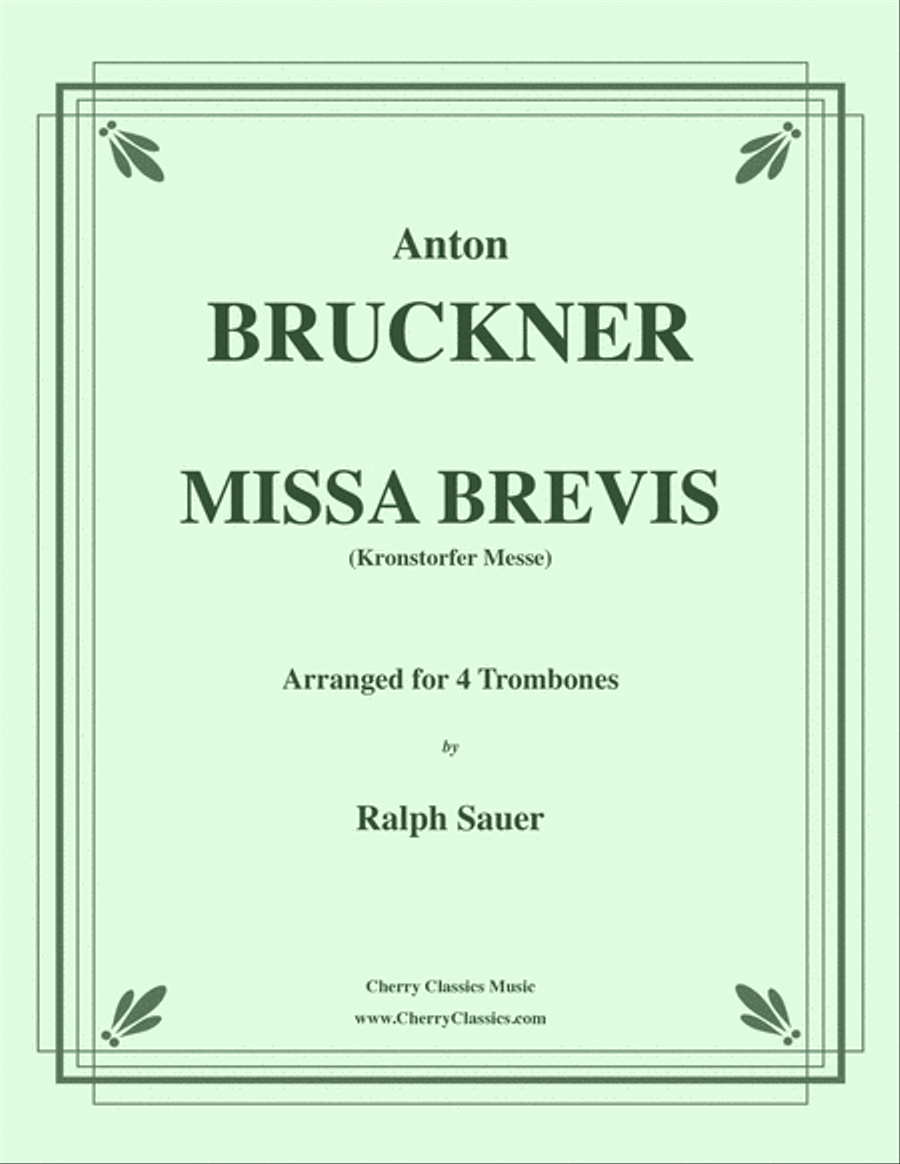 Missa Brevis for Trombone Quartet Trombone Quartet scores gallery preview page 1