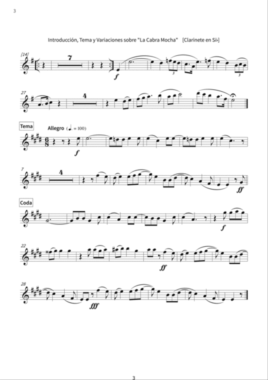 Introduction, Theme and Variations on 