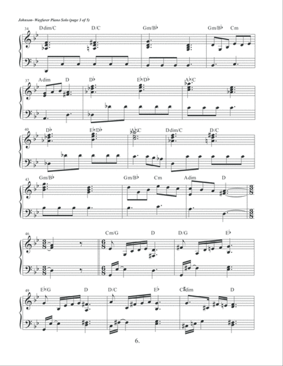Wayfarers Journey Piano Book Guitar scores gallery preview page 6