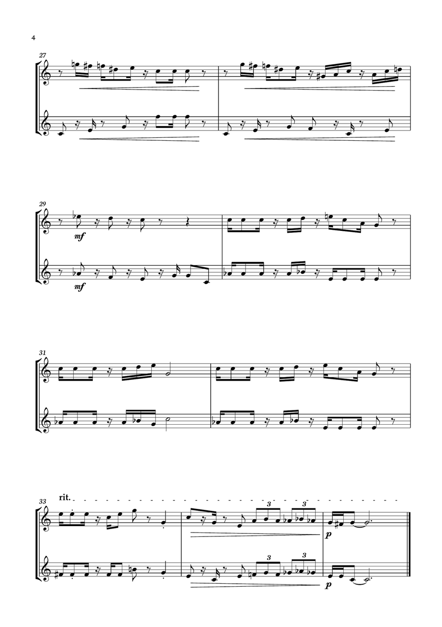 Super Mario Bros. Opus Score and Parts scores gallery preview page 4