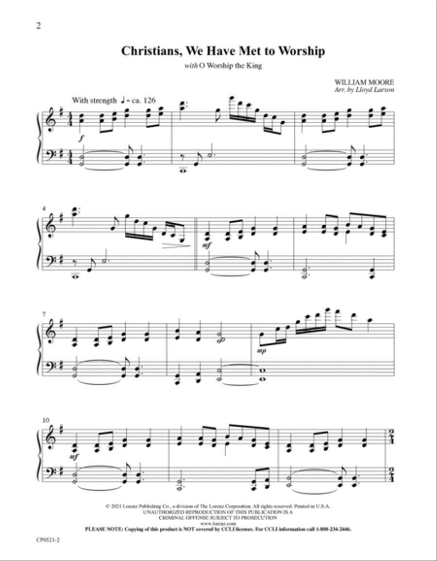 Church Pianist May/June 2021 - Digital Piano Solo scores gallery preview page 2