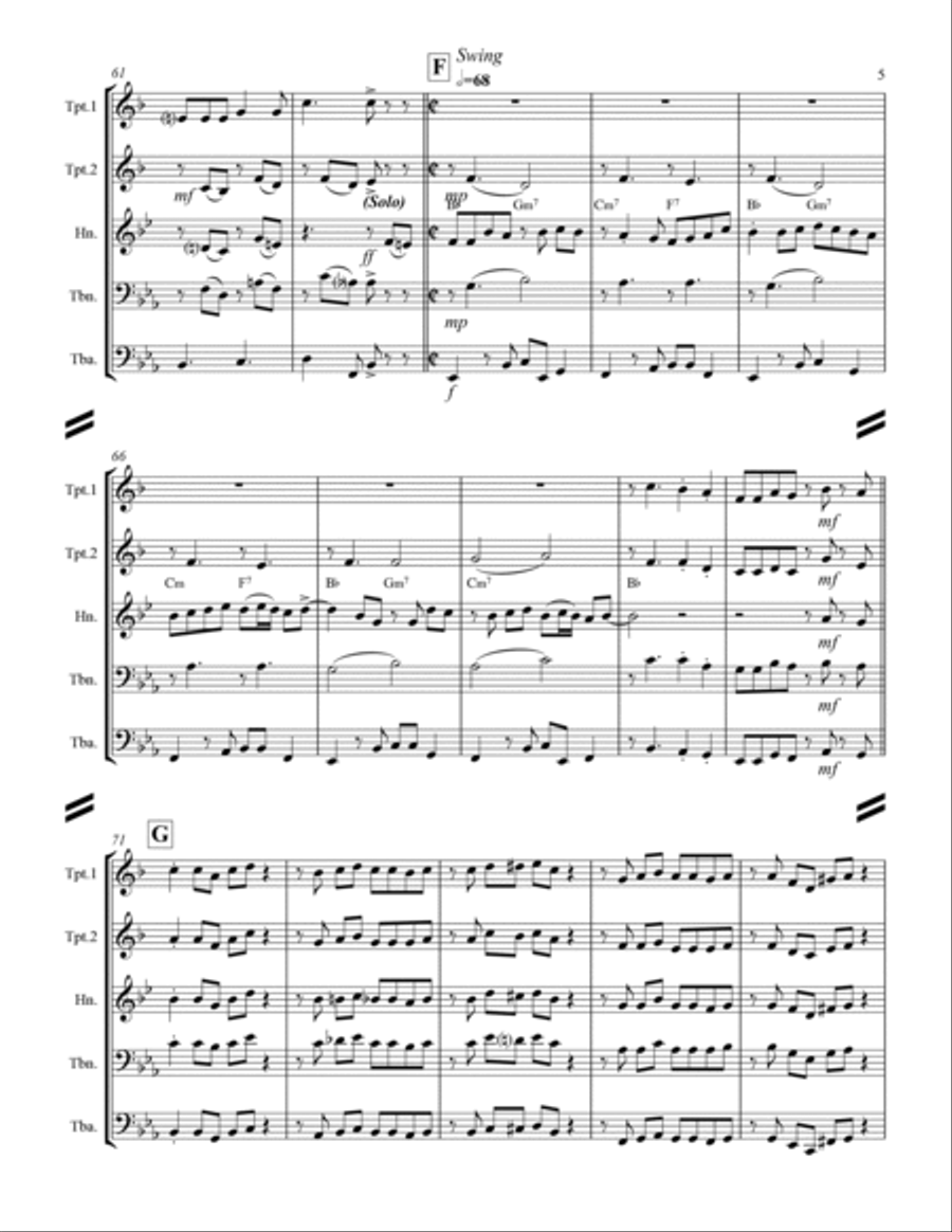 Blue Moon Brass Ensemble scores gallery preview page 6