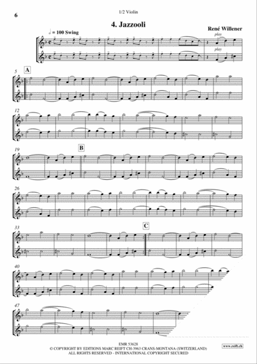 Bella Ciao Violin scores gallery preview page 6