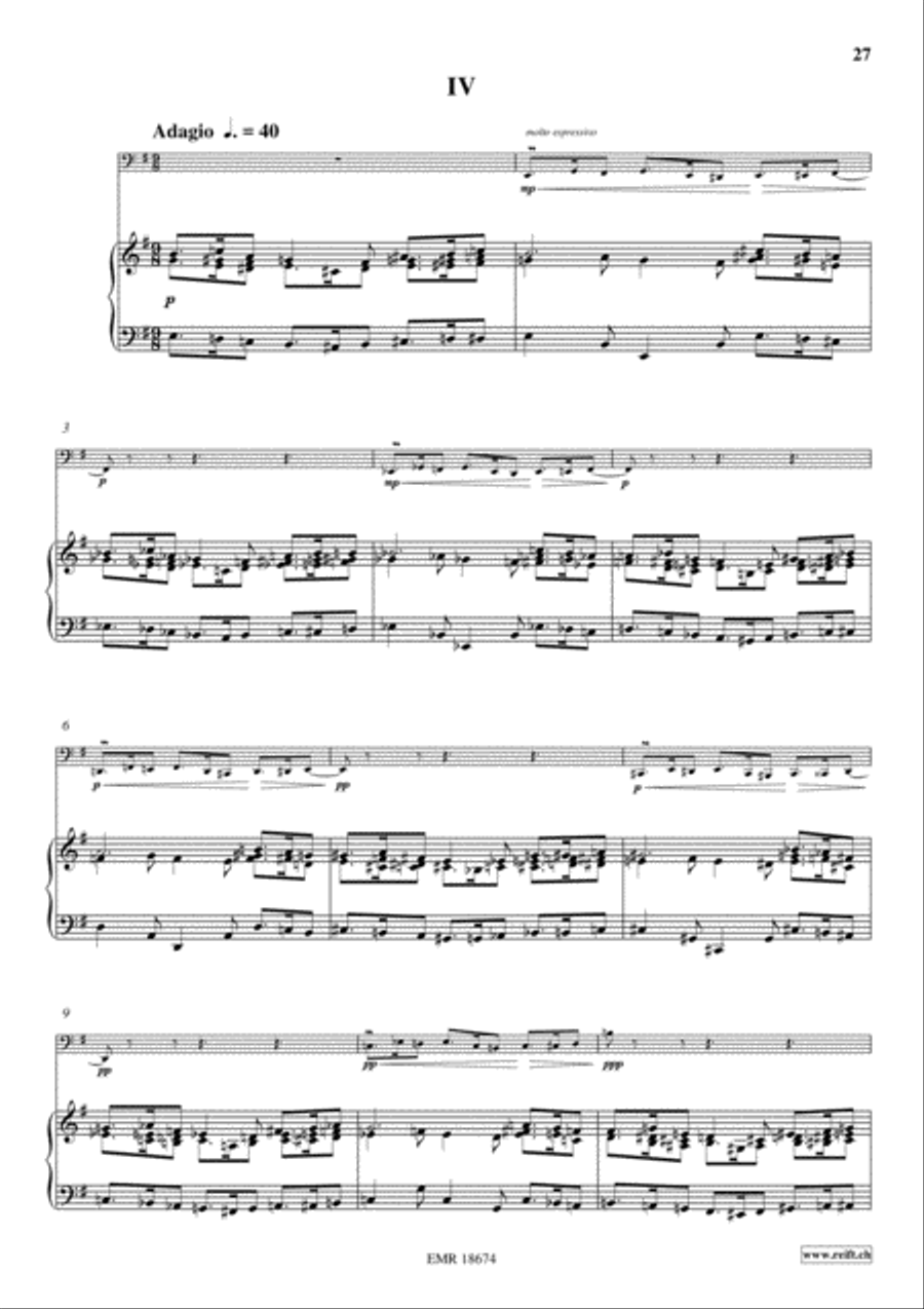 5 Etudes d'Intonation Piano Accompaniment scores gallery preview page 8