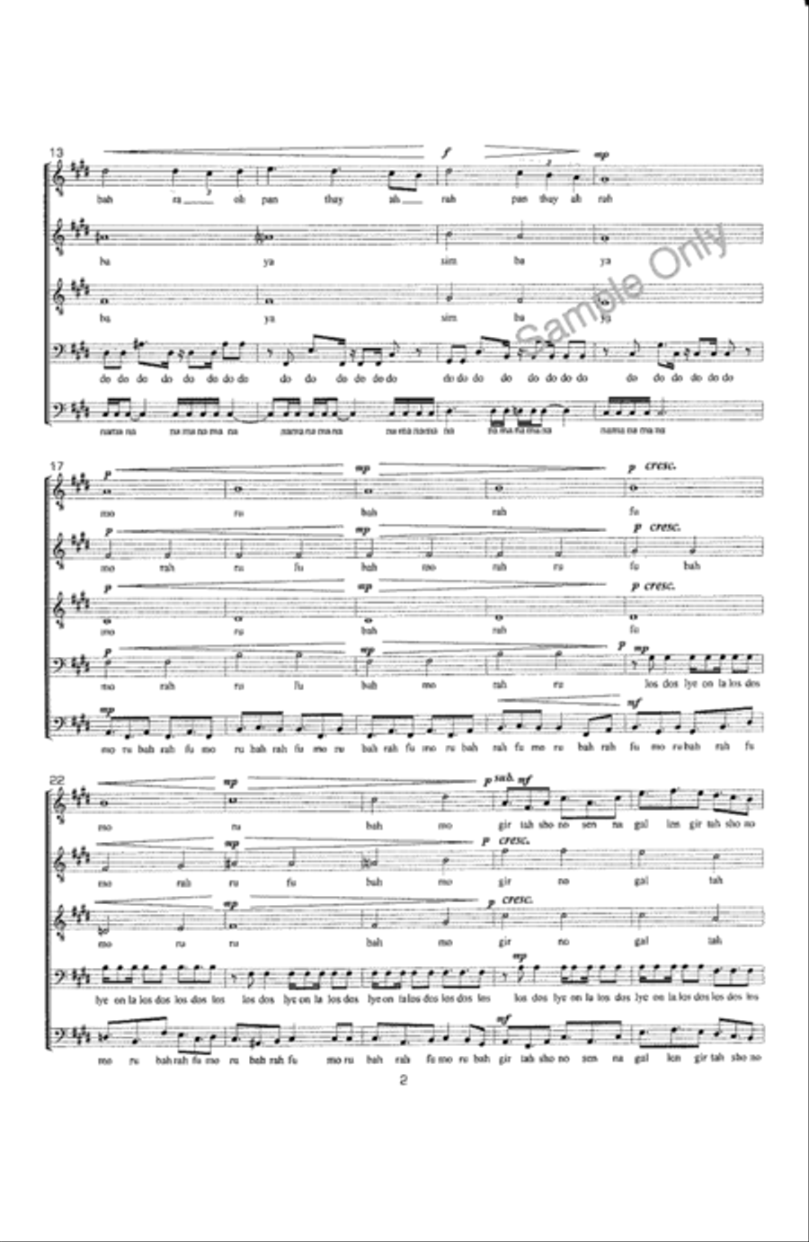 Simba Samba TTBB scores gallery preview page 3