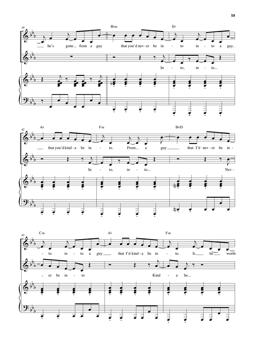 A Guy That I'd Kinda Be Into (from Be More Chill) Piano, Vocal scores gallery preview page 4