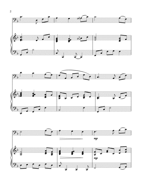 "Amazing Grace" for Trombone and Piano image number null