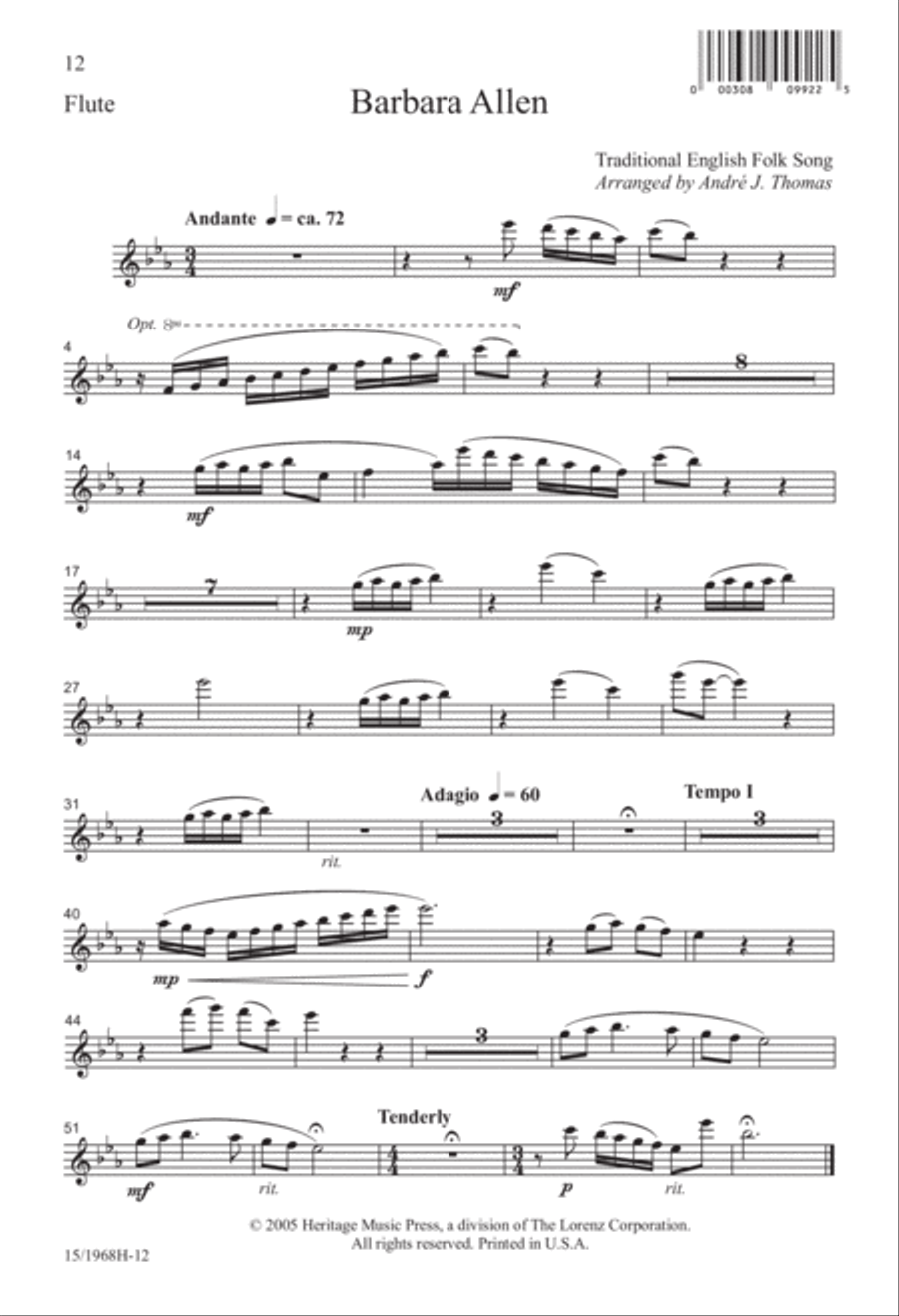Barbara Allen Barbara Allen SSA scores gallery preview page 12