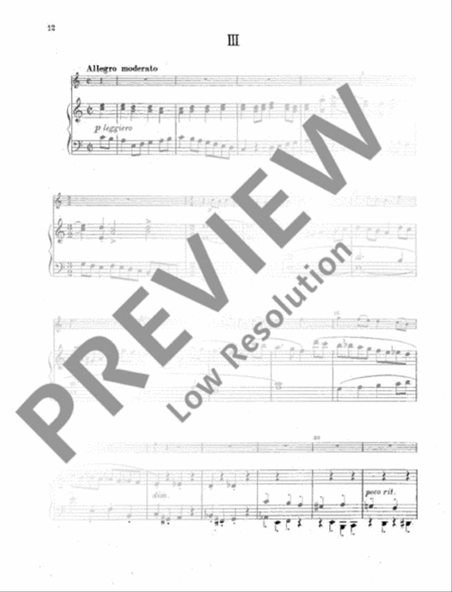 Sonatina in C Major Violin Solo scores gallery preview page 13