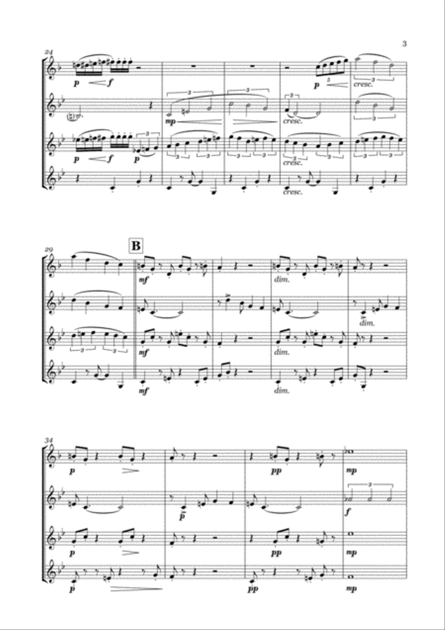 America for Clarinet Quartet (from West Side Story) image number null