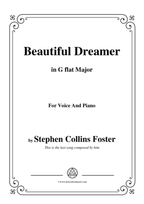 Book cover for Stephen Collins Foster-Beautiful Dreamer,in G flat Major,for Voice&Piano