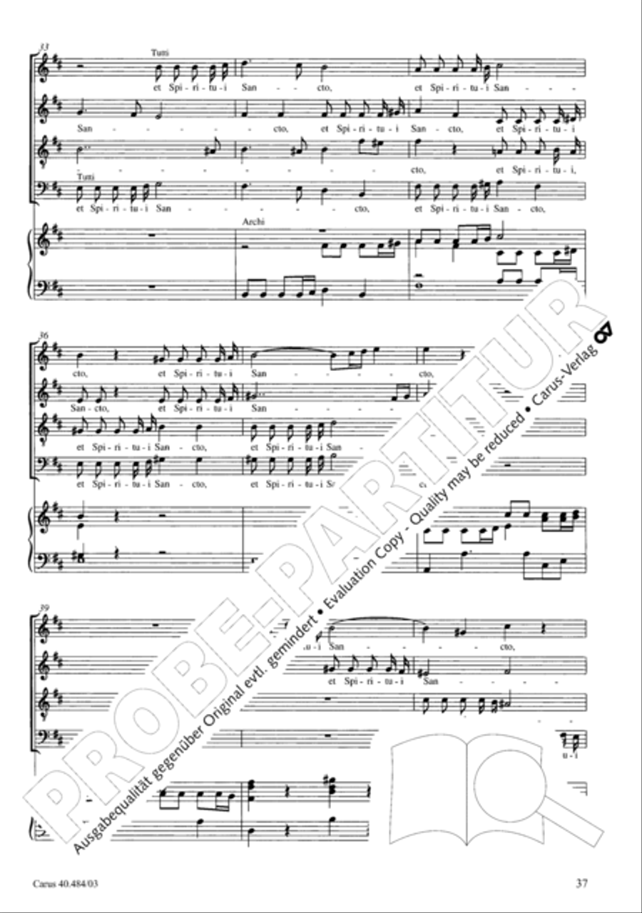Magnificat in D ATB scores gallery preview page 38