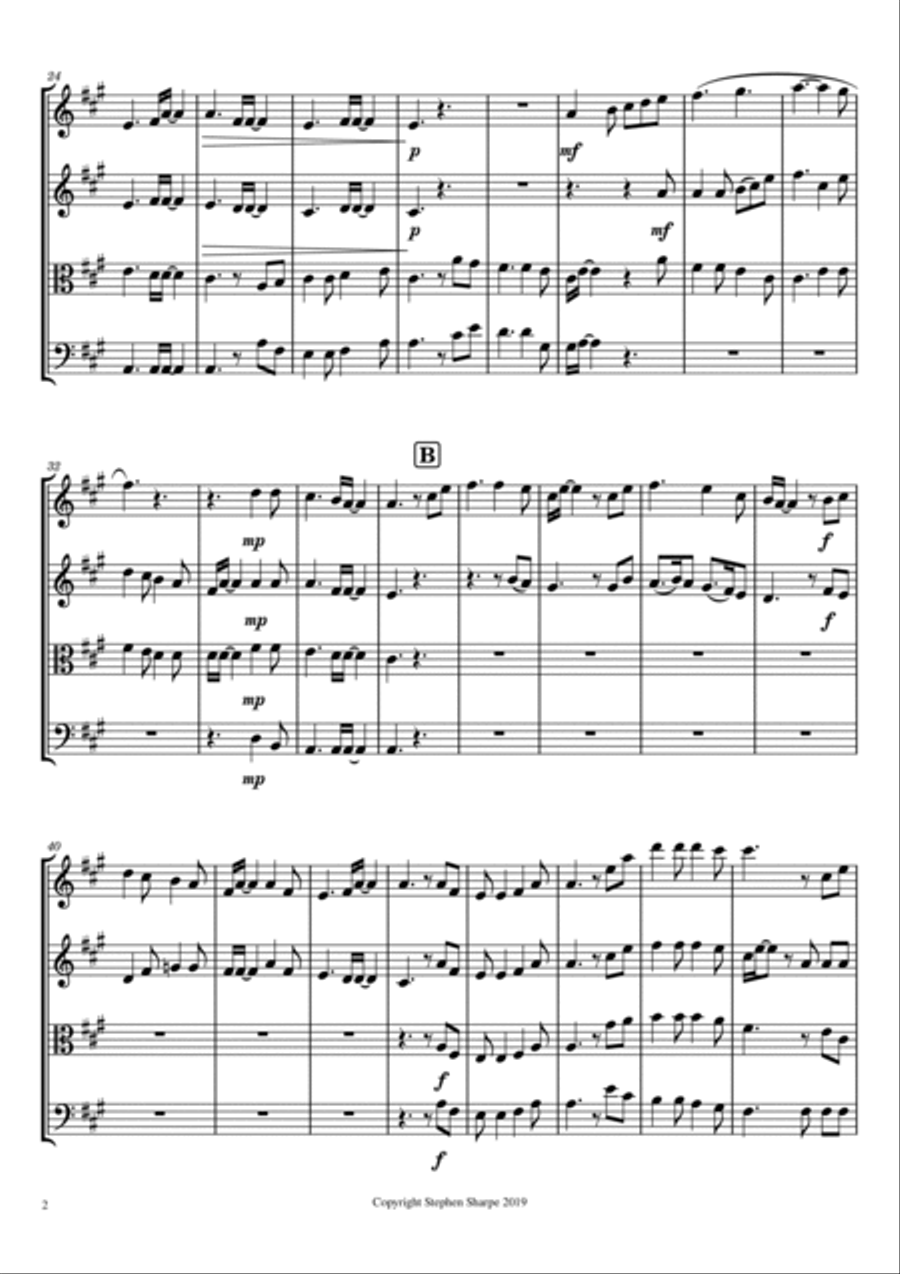 Wild Mountain Thyme Wild Mountain Thyme String Quartet scores gallery preview page 2