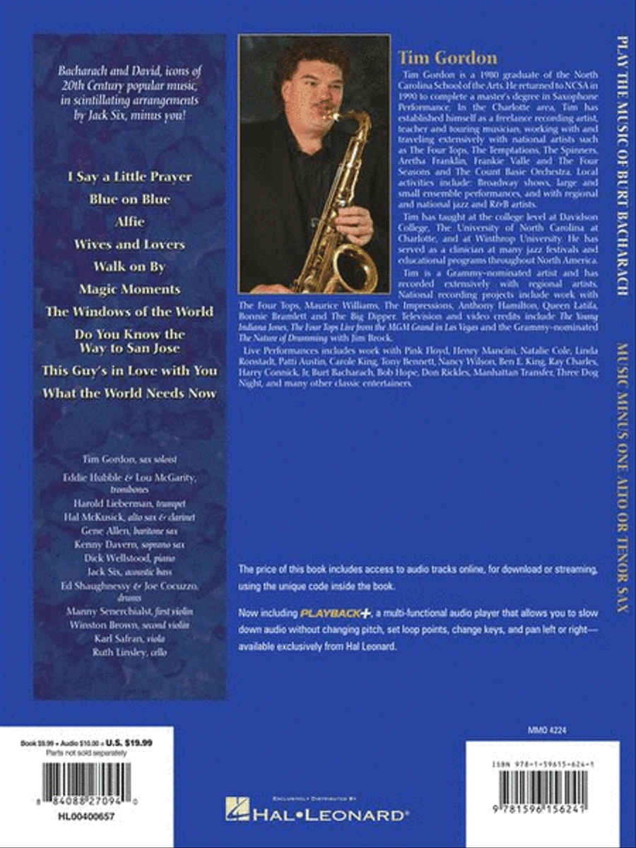 Play the Music of Burt Bacharach Tenor Saxophone scores gallery preview page 8
