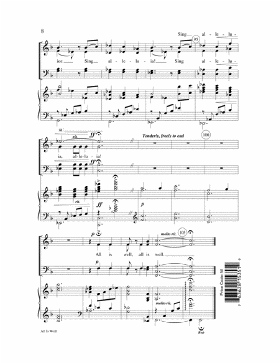 All Is Well All Is Well 4-Part scores gallery preview page 9