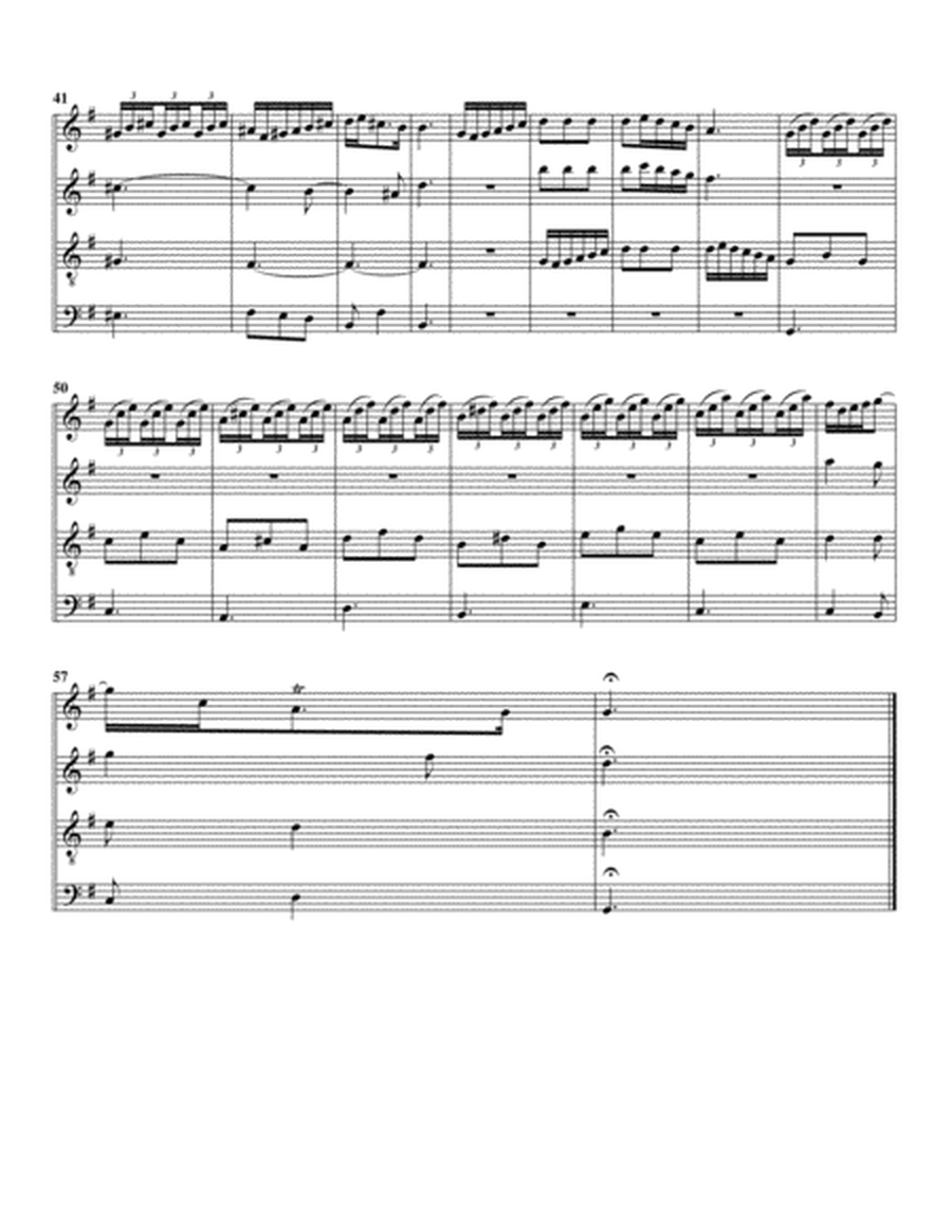 Prelude and fugue BWV 556 (arrangement for 4 recorders)