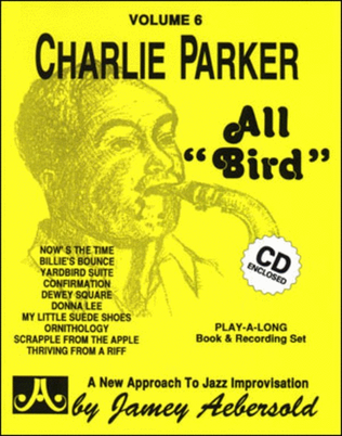 Book cover for All Bird Charlie Parker Book/CD No 6