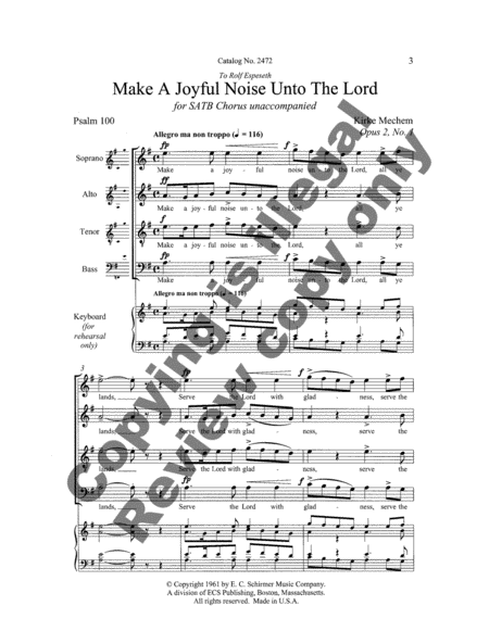 Make a Joyful Noise Unto the Lord (Psalm 100)