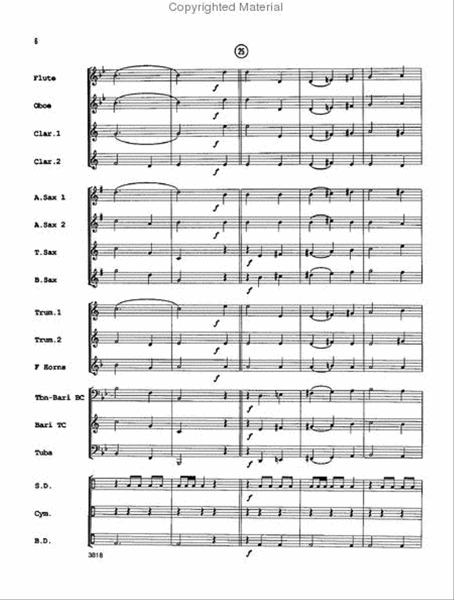 One Christmas Night Concert Band scores gallery preview page 6
