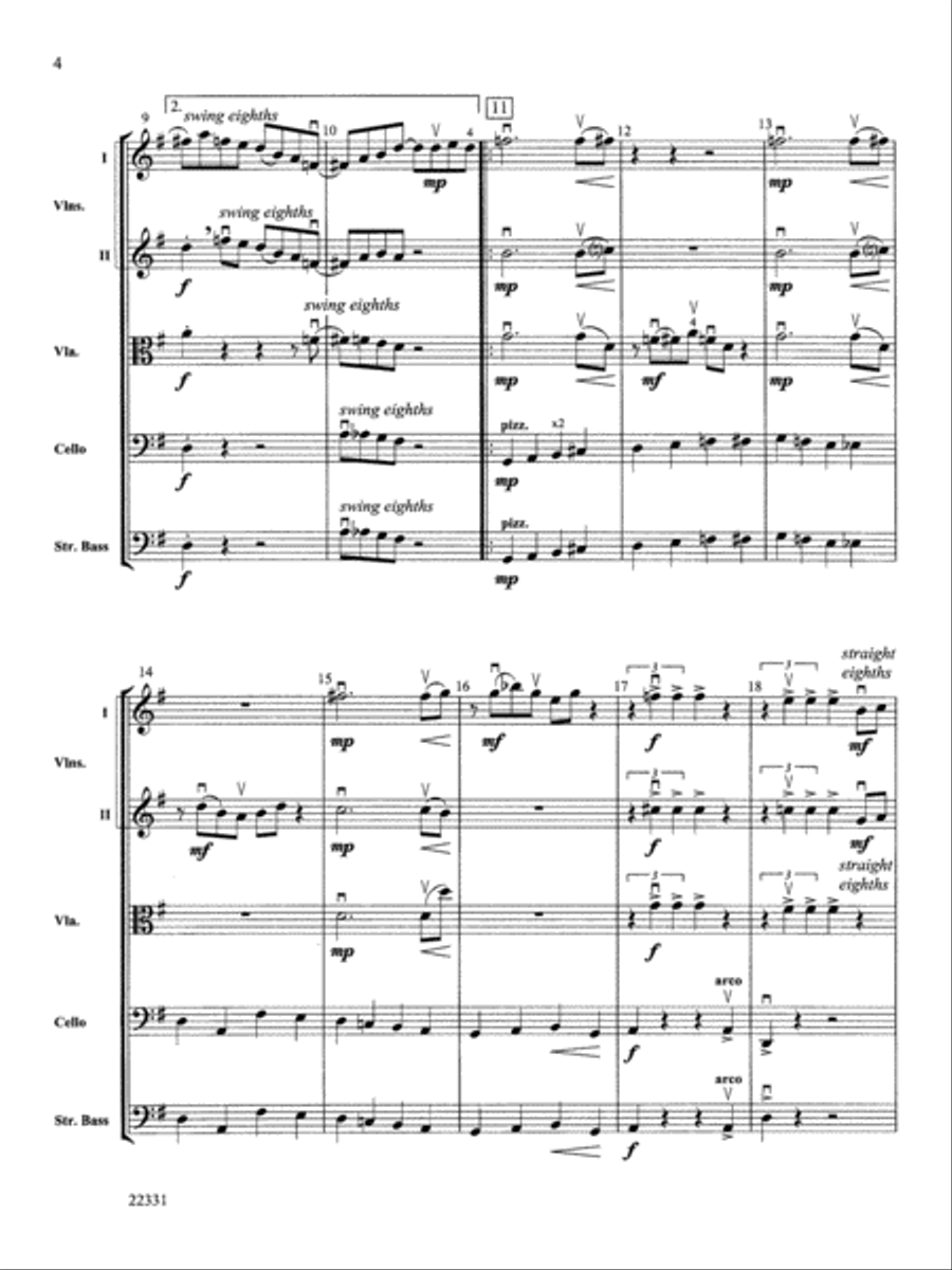 B-Suite for Strings String Orchestra scores gallery preview page 3