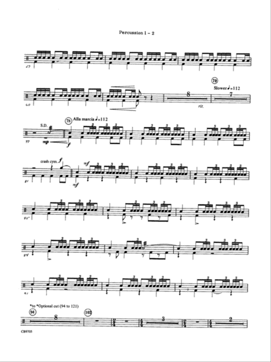 The Empire Strikes Back (Finale): 1st Percussion Concert Band scores gallery preview page 2