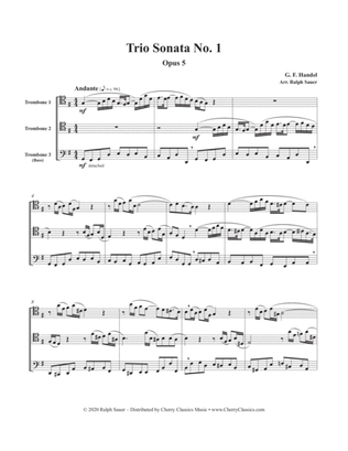 Trio Sonata No. 1 Opus 5 for Trombone Trio