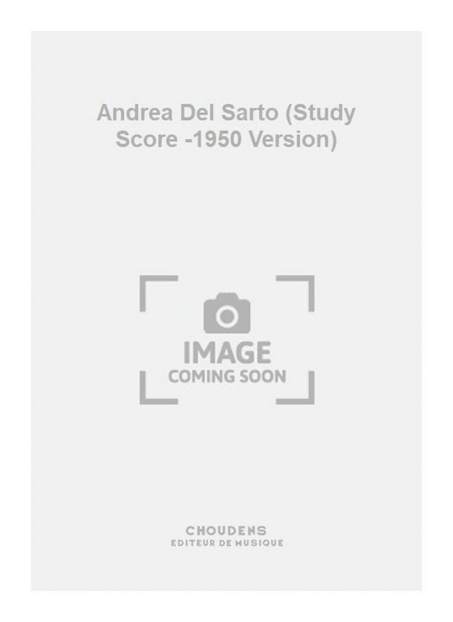 Andrea Del Sarto (Study Score -1950 Version) Study Score scores gallery preview page 1