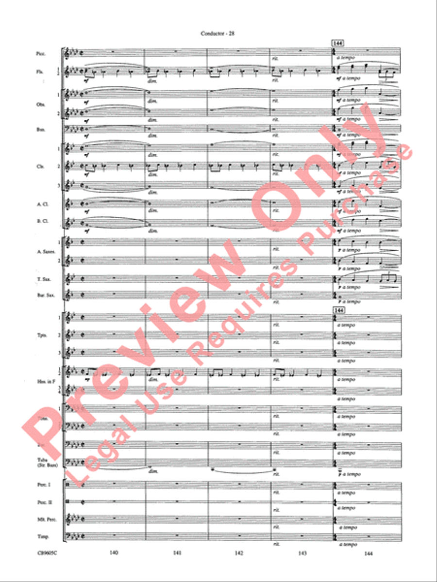 The Symphonic Gershwin The Symphonic Gershwin Concert Band scores gallery preview page 32
