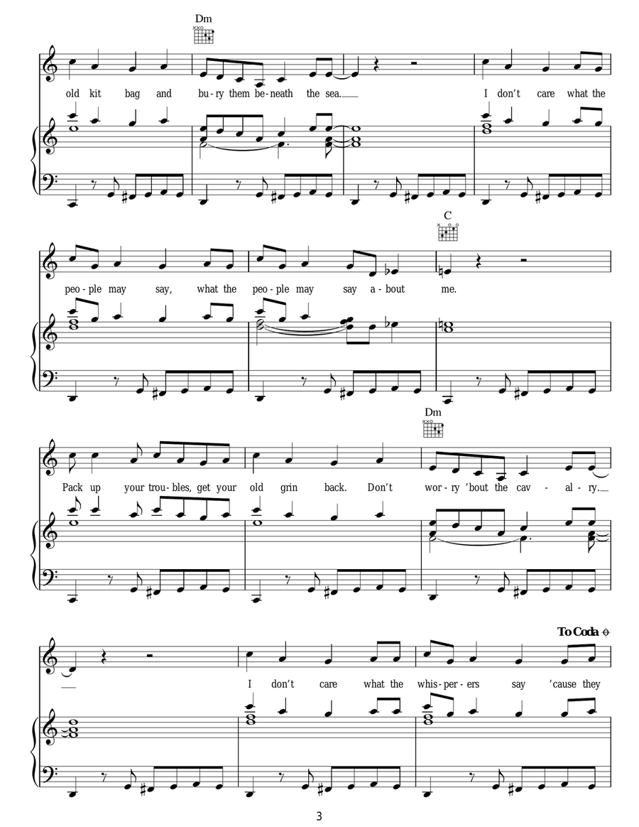 Pack Up Acoustic Guitar scores gallery preview page 3
