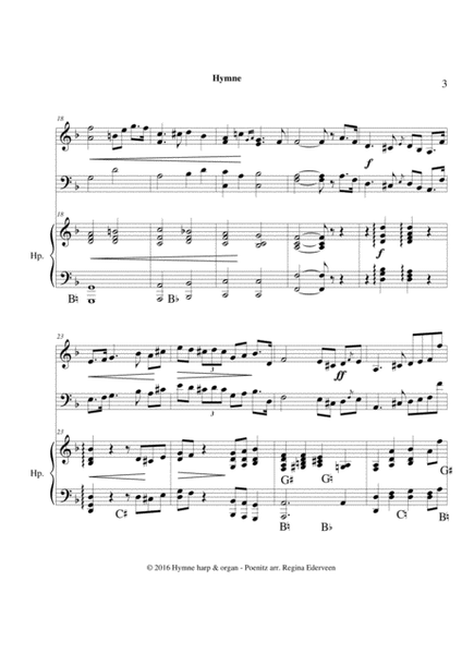 Hymne - pedal harp & organ image number null