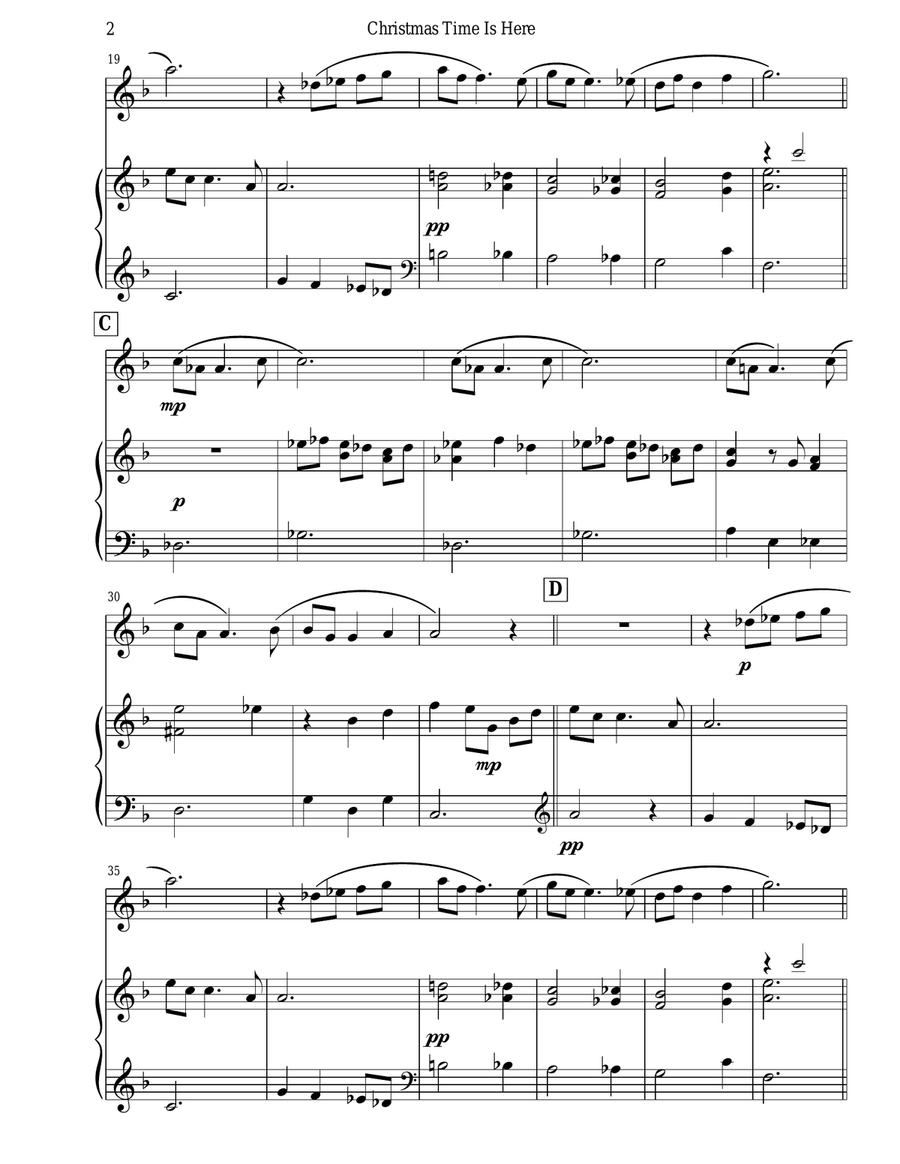 Christmas Time Is Here Christmas Time Is Here Flute Solo scores gallery preview page 4
