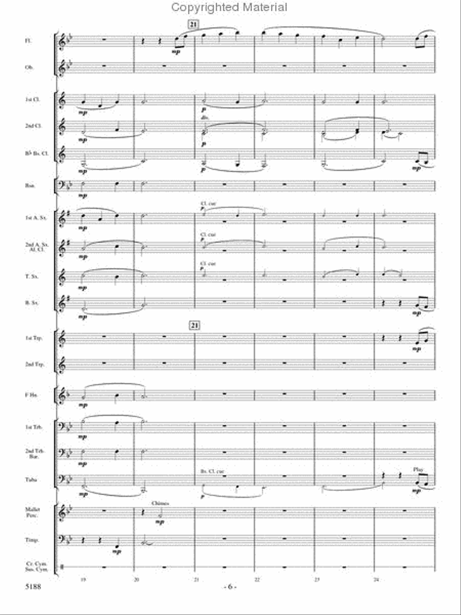 A Song of Hope A Song of Hope Concert Band scores gallery preview page 5