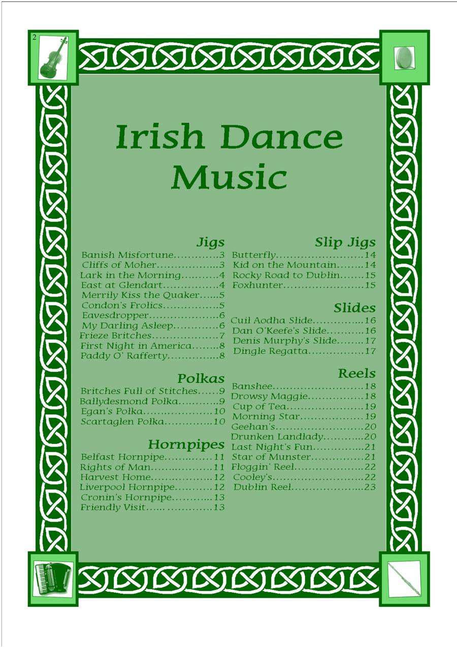 Irish Dance Music Vol.1 for Cello; 40 Jigs, Reels, Hornpipes and more.... Cello Solo scores gallery preview page 2