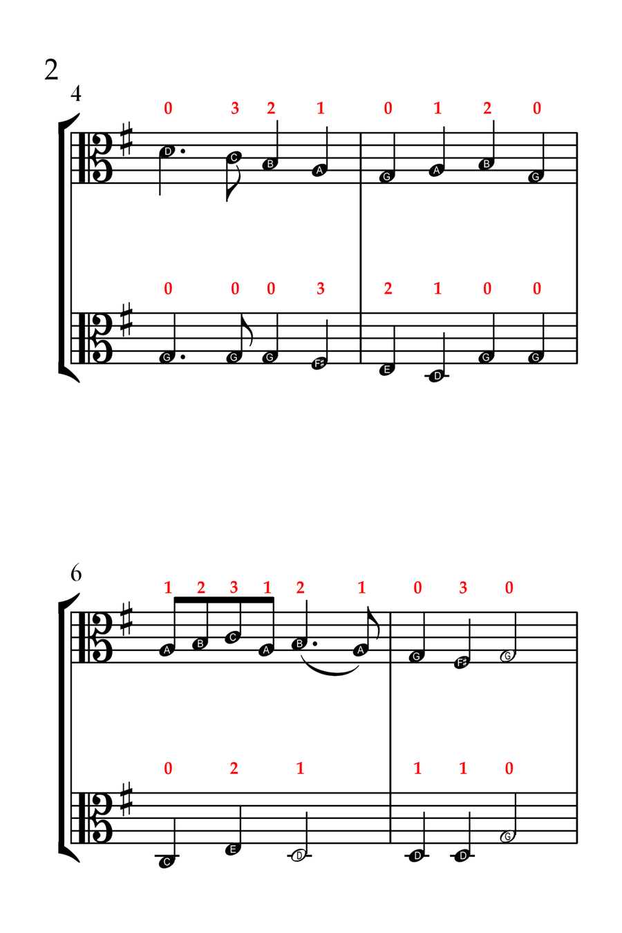Deck the Halls (VIOLA DUET - EASY LEVEL) String Duet scores gallery preview page 3