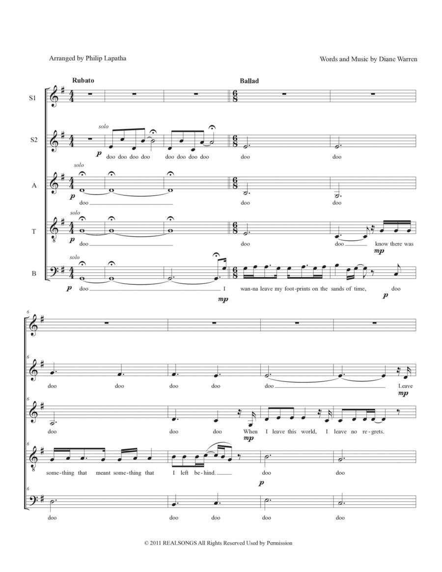 I Was Here I Was Here Divisi scores gallery preview page 1