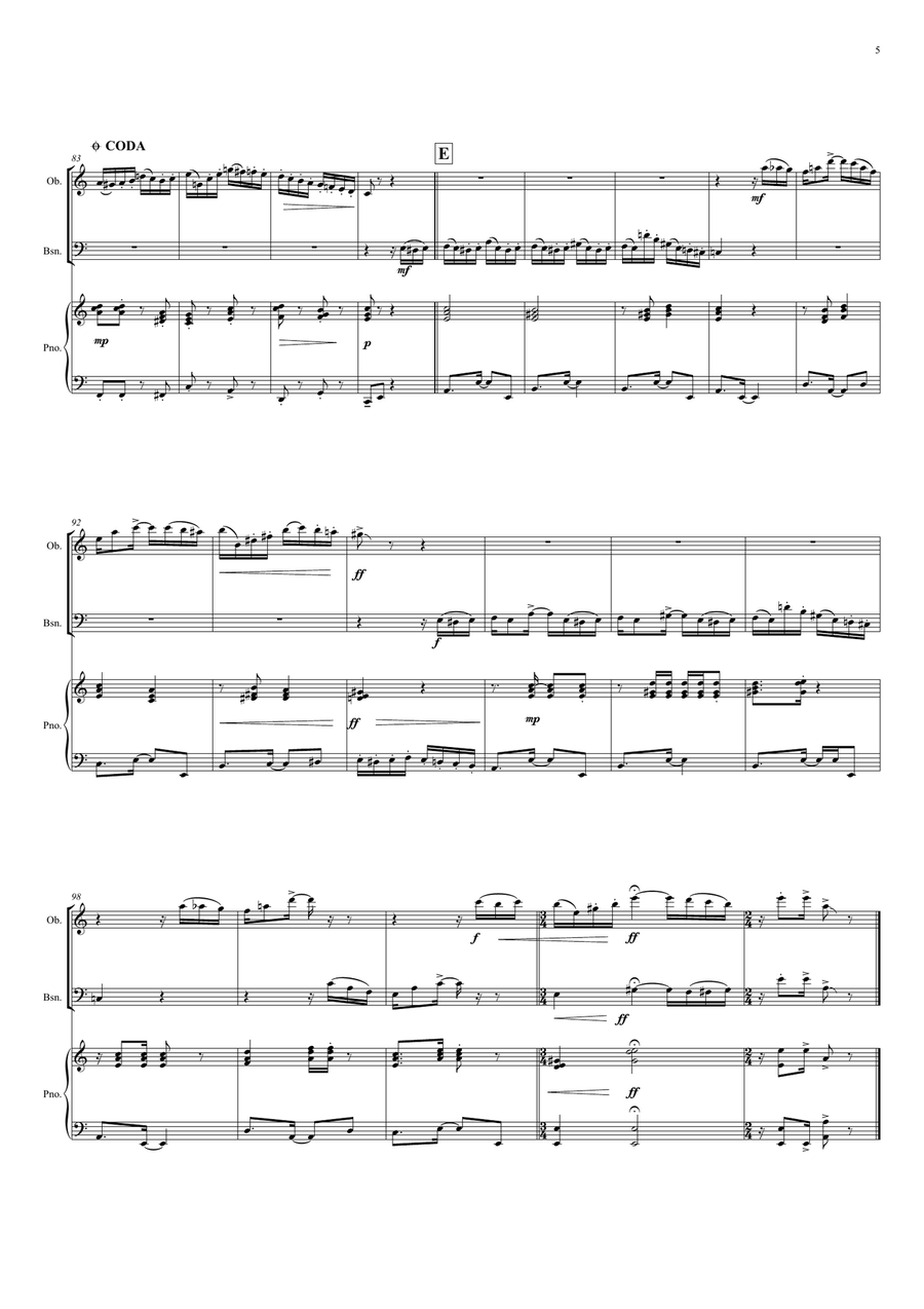 Tico Tico (tico Tico No Fuba) Woodwind Duet scores gallery preview page 5