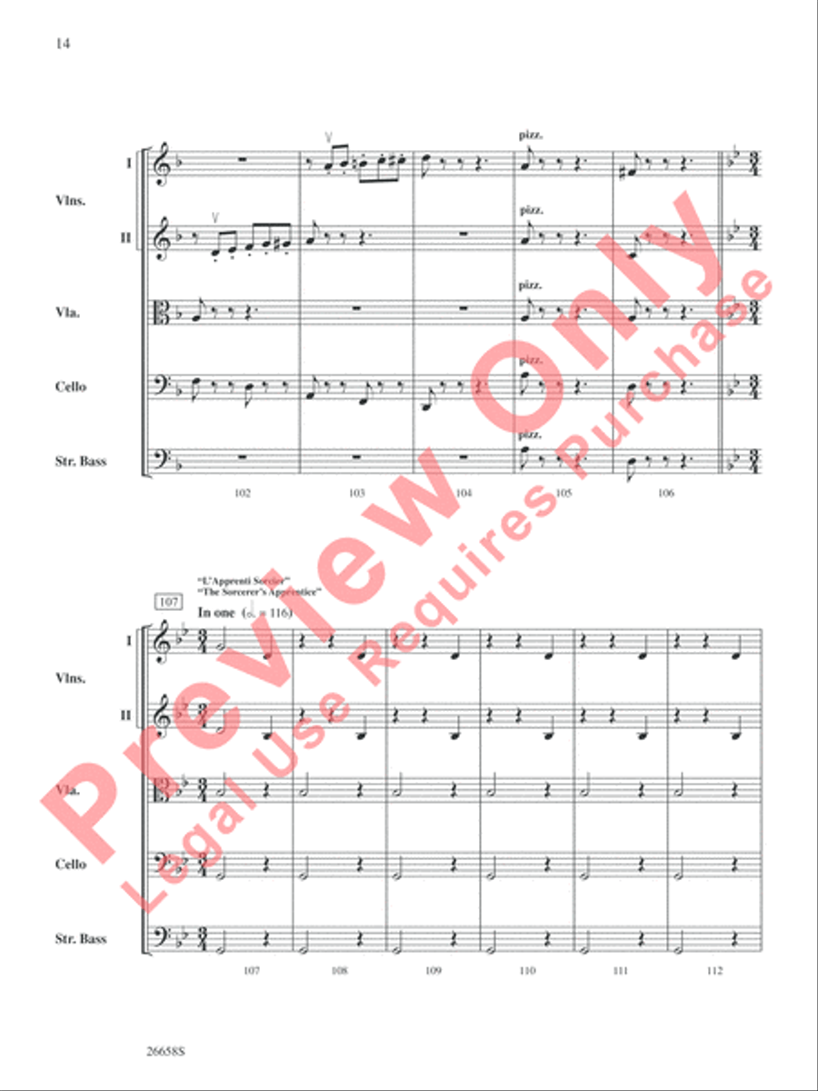 Halloween Spooktacular String Orchestra scores gallery preview page 15