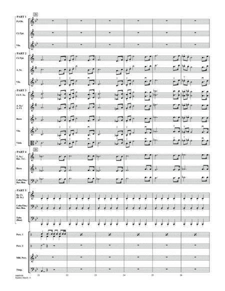 Raiders March - Conductor Score (Full Score)