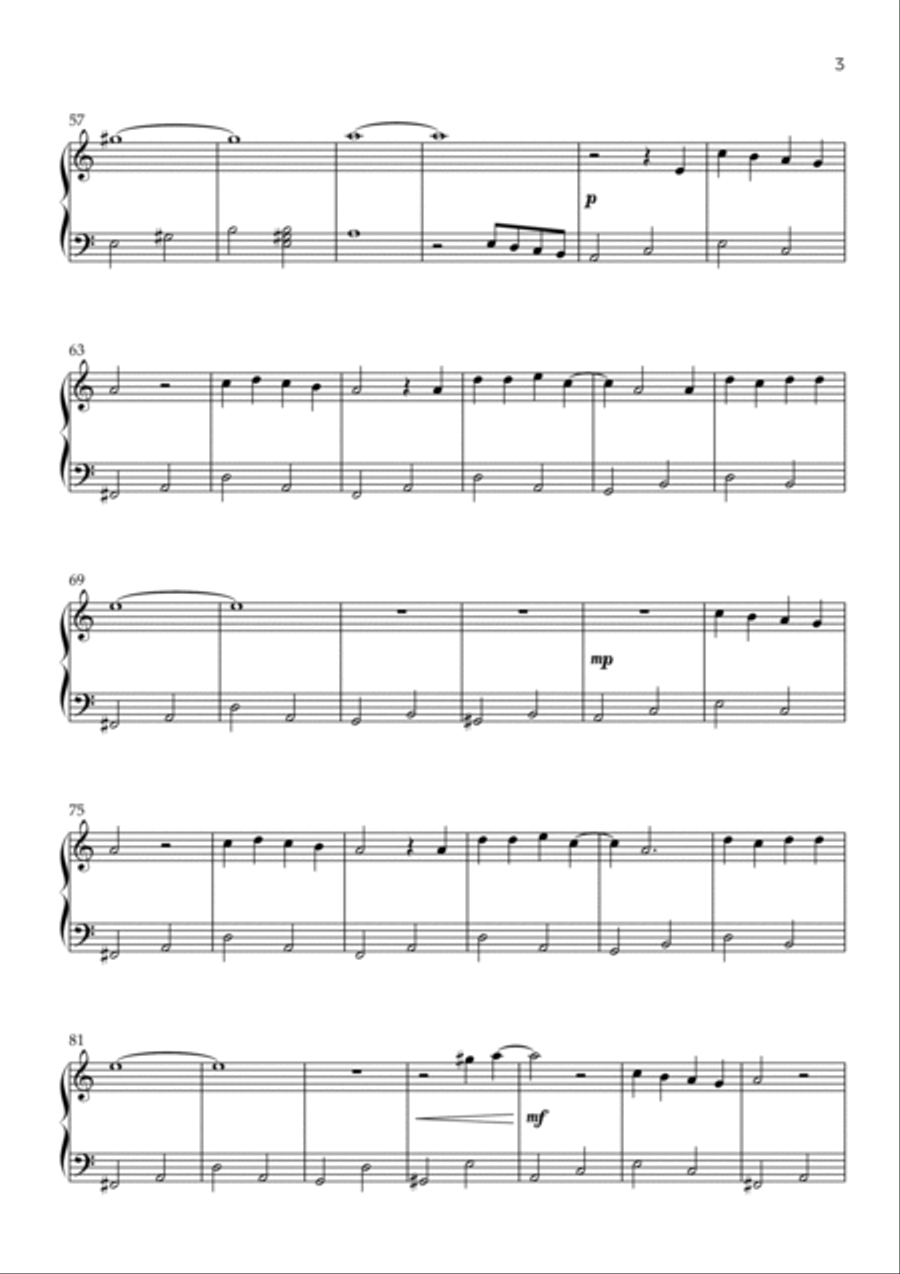 Toss A Coin To Your Witcher Easy Piano scores gallery preview page 3