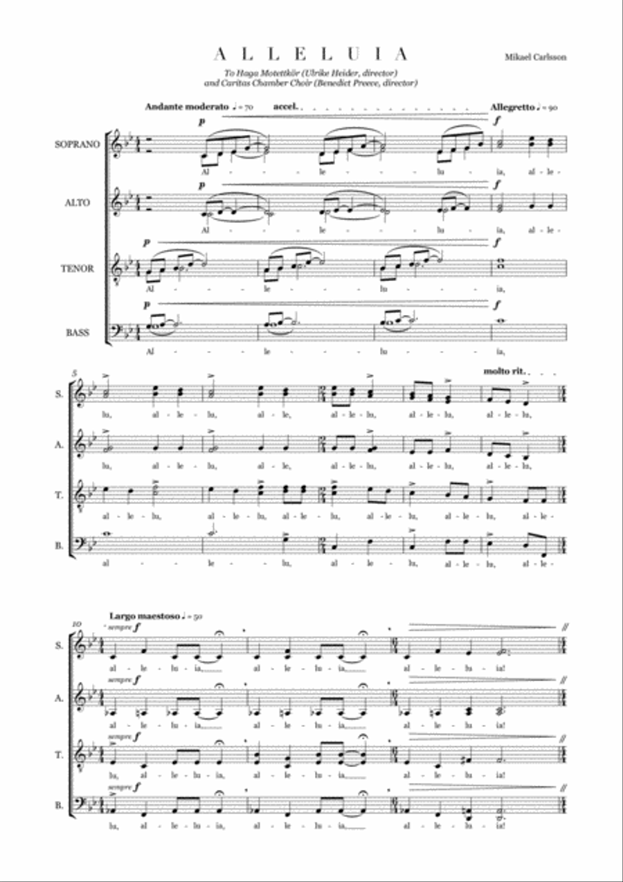 Alleluia 4-Part scores gallery preview page 3