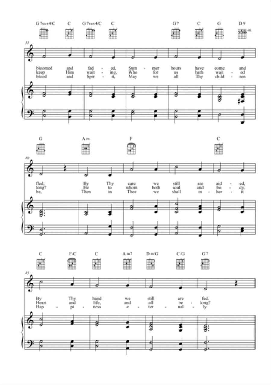 New Year's Hymn Alto Voice scores gallery preview page 3
