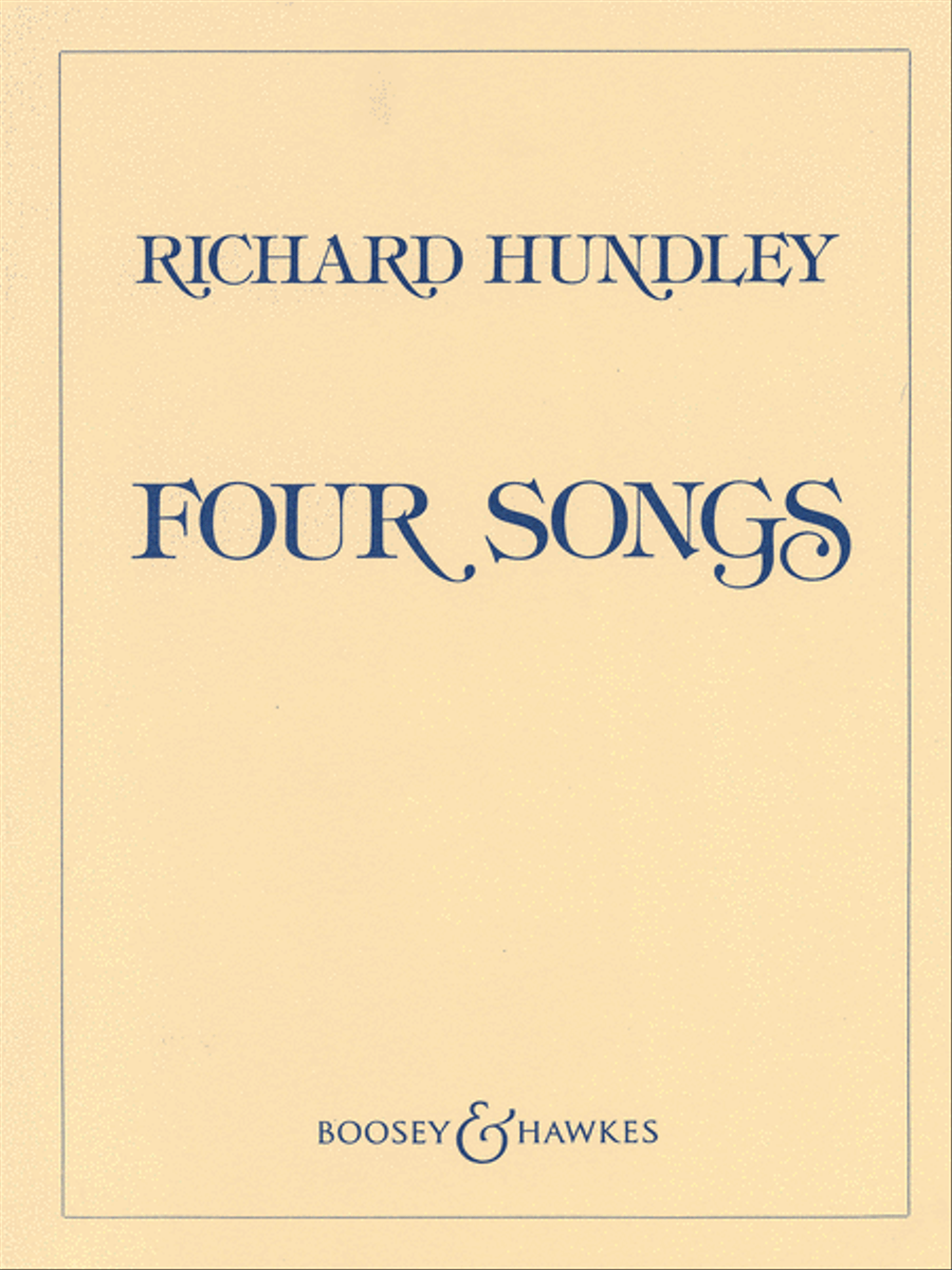 Four Songs Voice Solo scores gallery preview page 1