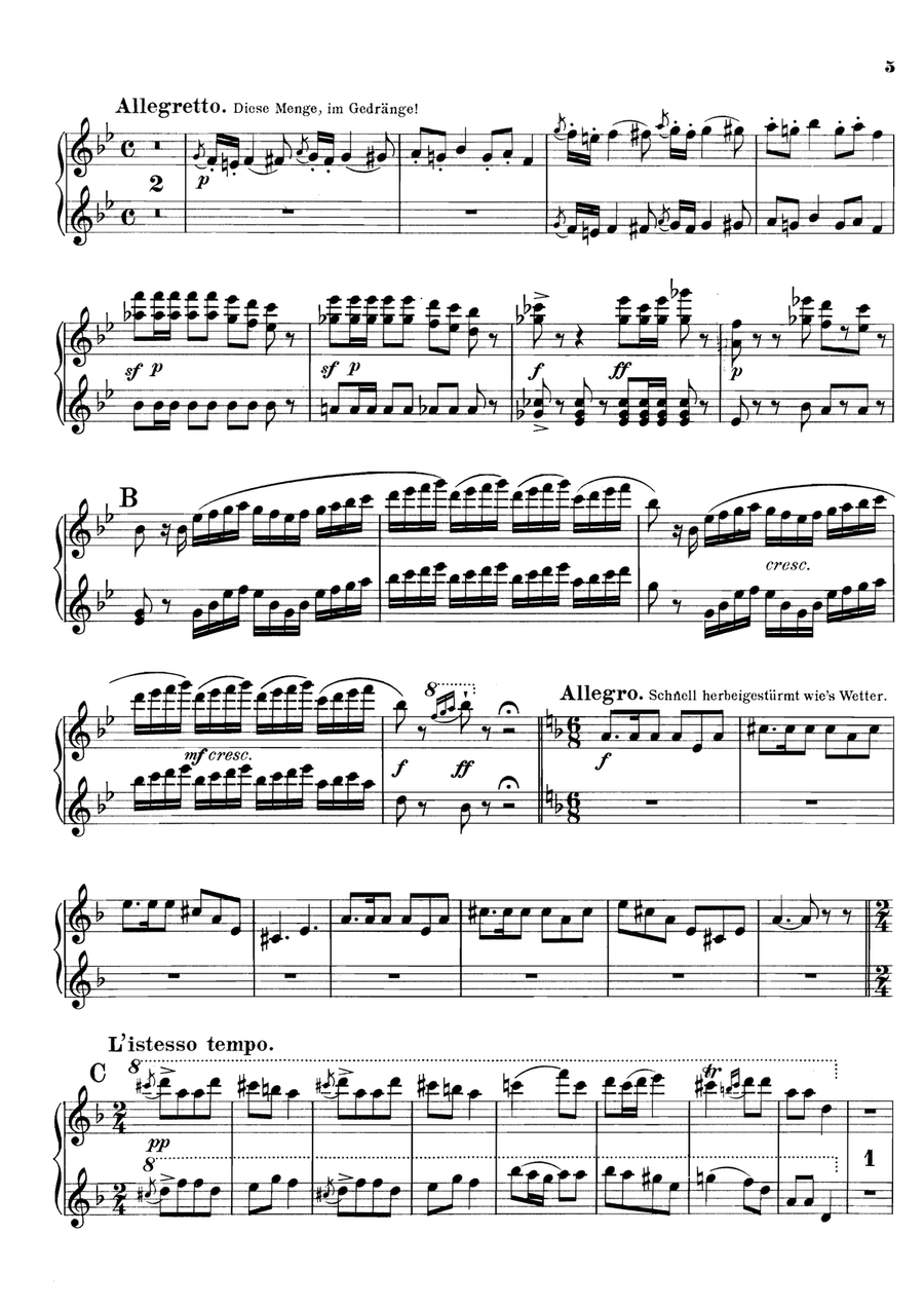 Bizet Carmen Medley, for piano duet(1 piano, 4 hands), PB811 1 Piano, 4-Hands scores gallery preview page 4