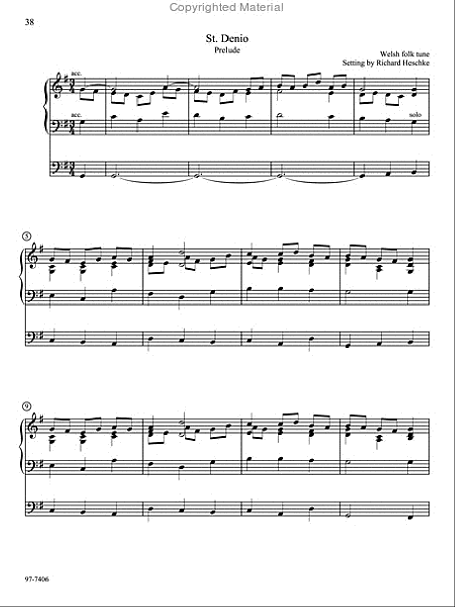 Ten Familiar Hymns in New Settings Organ scores gallery preview page 12