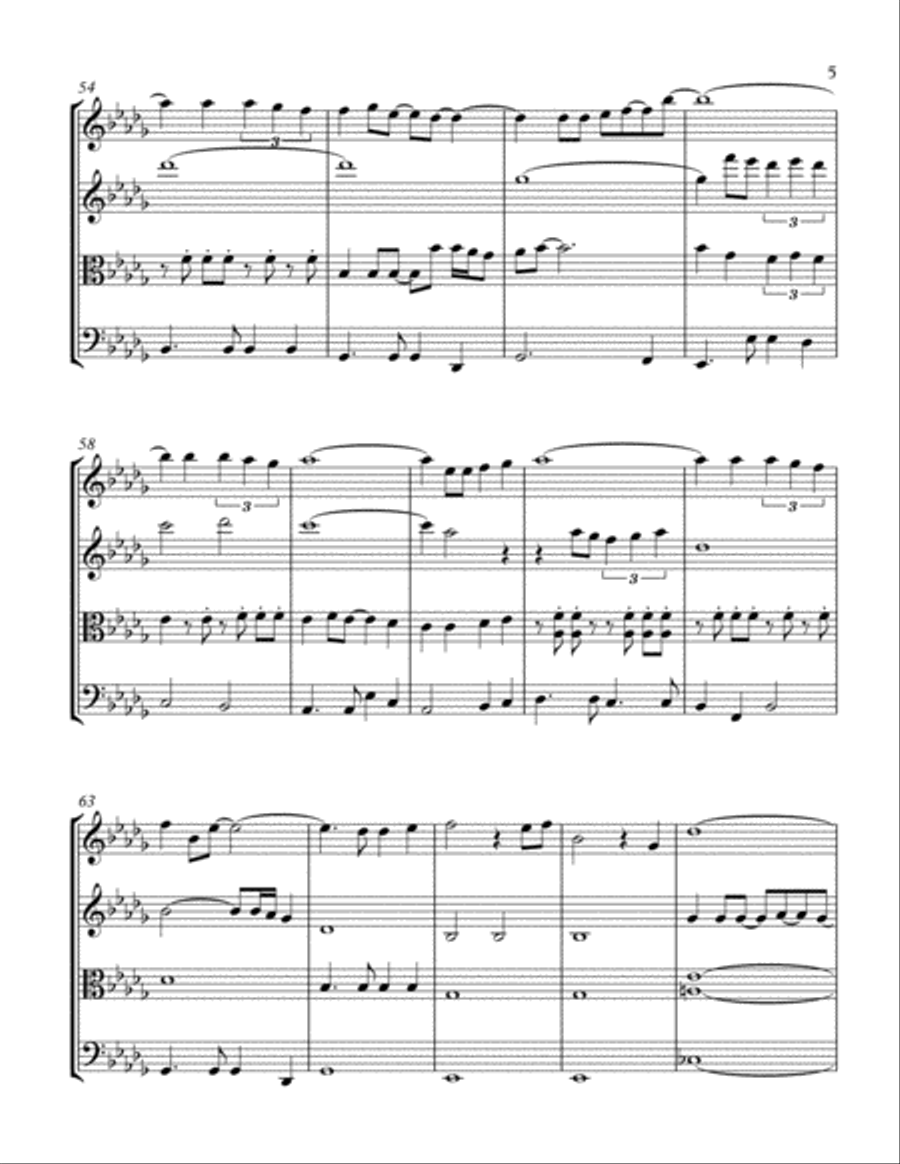 All Time High String Quartet scores gallery preview page 5